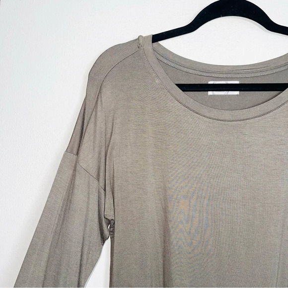 Maurices 24/7 Olive Green 3/4 Sleeve Crew Neck Casual Tee Small Women’s - Picture 3 of 10